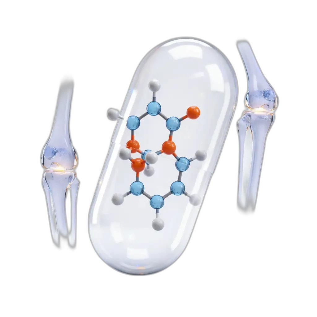 Glucosamin — unterstützt die Gelenkbeweglichkeit und Flexibilität.